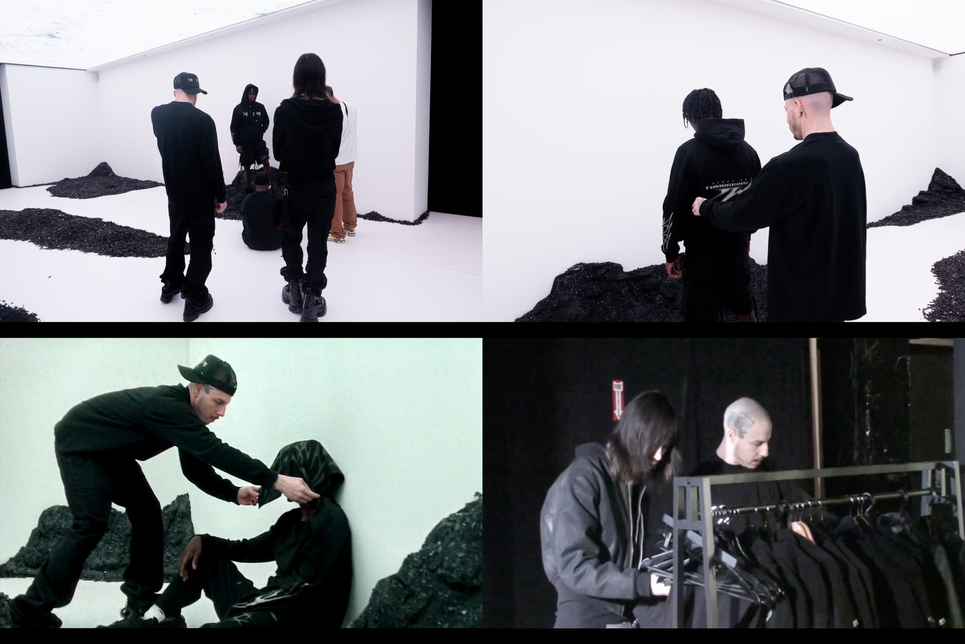 XO, “Hurry Up Tomorrow” Pop-Up Experience Collection. BTS stills.